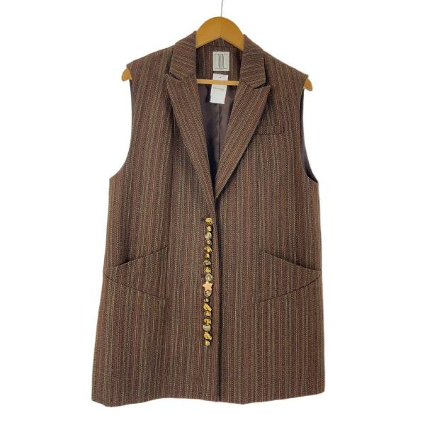 AMERI◆24AW/UND MANY MOTIF BUTTON VEST/ベスト/S/ポリエステル...