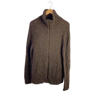 STUSSY◆OLD STUSSY/00s/ネップドライバーズニット/ニット・セーター(厚手)/XL/ウール/BRW