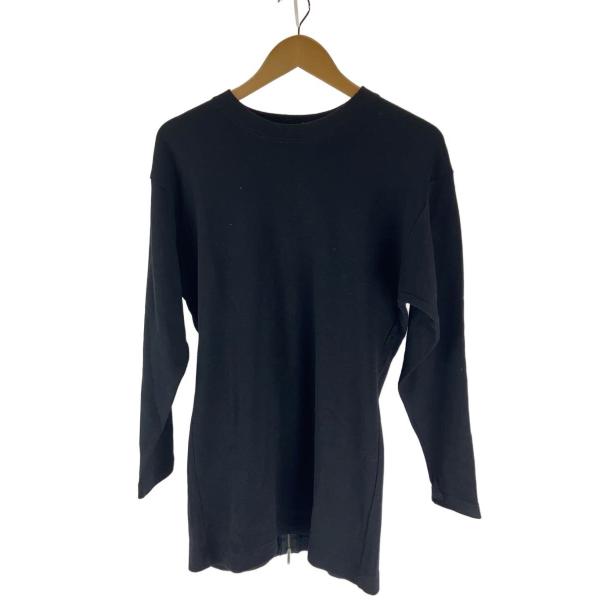ISSEY MIYAKE◆80s/筆タグ/長袖Tシャツ/M/ウール/BLK/XL37302AL