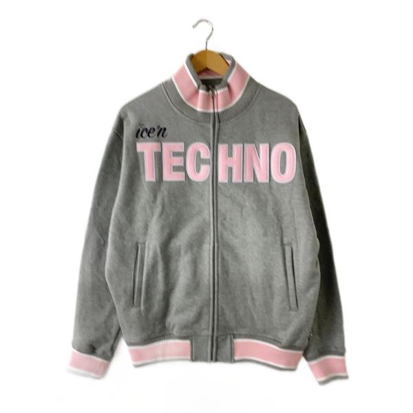 ICE&amp;TECHNO◆CHENILLE PATCH TRACK/ジャケット/M/コットン/GRY/I...