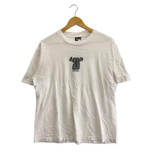 STUSSY◆Tシャツ/M/コットン/WHT//