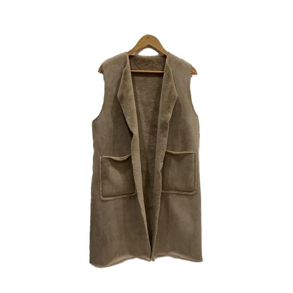 ベスト/FREE/ポリエステル/BEG/Day and Grade/リバーシブルエコファー＆スエード...