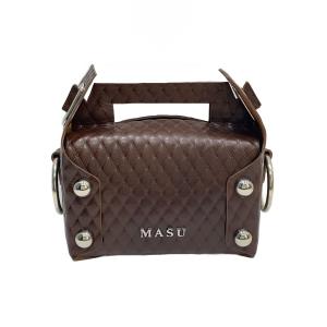 MASU◆25AW/Leather Cake Bag/レザー/BRW/M25F9OJ008//