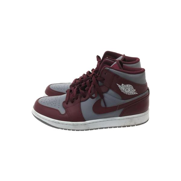 NIKE◆AIR JORDAN MID GHERRY WOOD RED/28cm/ボルドー/DQ84...