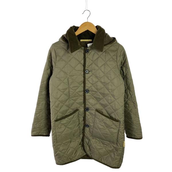 Traditional Weatherwear◆キルティングコート/フード付き/34/ポリエステル/...