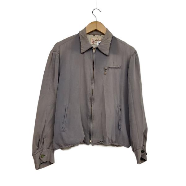 50s頃/レーヨンギャバジンジャケット/フェードsportsclad/グレー
