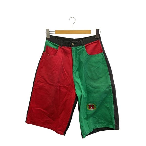 STUSSY◆80s/OLD/黒タグ/USA製/クレイジーパターン/ショートパンツ/30/ブラック/...