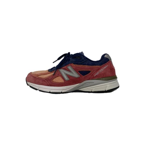 NEW BALANCE◆M990V4/USA製/27.5cm/RED/スウェード/M990CP4