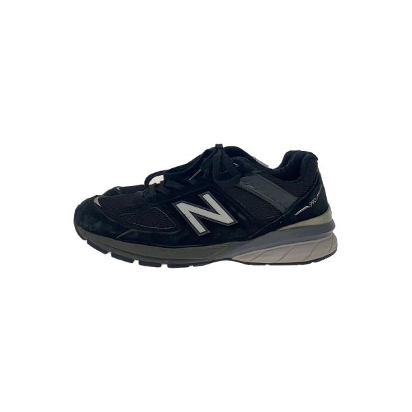 NEW BALANCE◆M990BK5/USA製/ブラック/27.5cm/BLK/スウェード