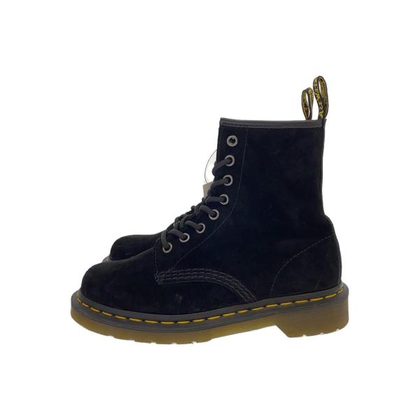 Dr.Martens◆8 EYE BOOT/8ホールレースアップブーツ/ヌバックレザー/UK4/ブラ...