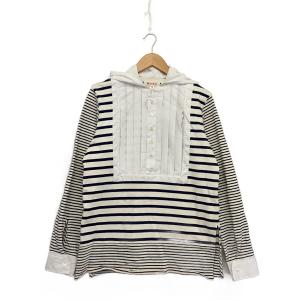 MASU◆長袖シャツ/--/コットン/NVY/ボーダー/M25K6CS005//