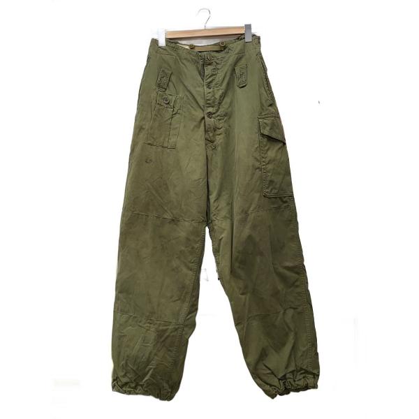 MILITARY◆50s/イギリス軍/コンバットトラウザー/4/コットン/KHK/無地//