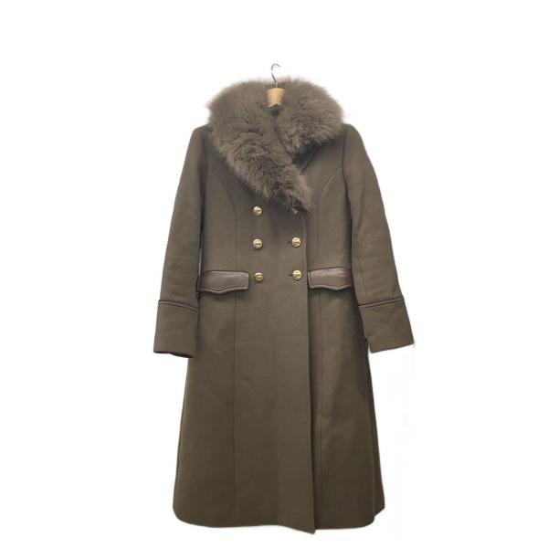 LOVELESS◆ウールナポレオンコート/34/ウール/BRW/無地/6B60-241-51