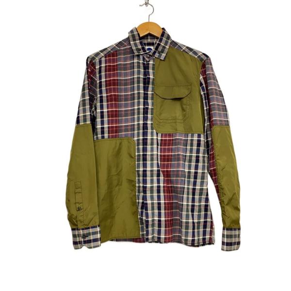 Bagutta◆クレイジーパターンチェックL/Sシャツ/S/コットン/マルチカラー/チェック/022...