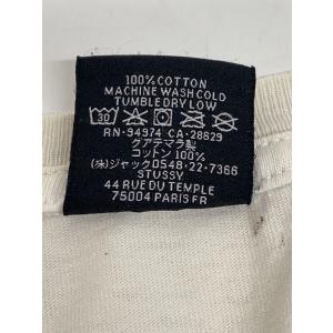STUSSY◆Tシャツ/M/コットン/WHT/...の詳細画像3