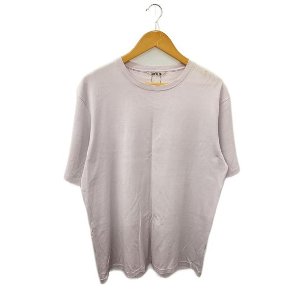 AURALEE◆Tシャツ/4/コットン/PUP/無地/A00ST02GT