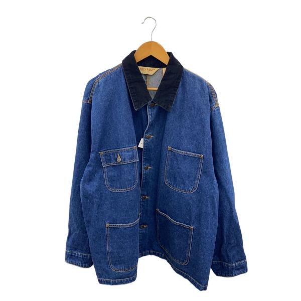 BIGMAC◆80s/デニムカバーオール/XL/コットン/NVY/無地