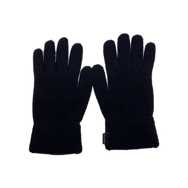 Supreme◆Deer Skin Palm Knit Gloves/手袋/ウール/BLK/無地/メ...