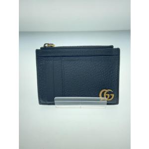 GUCCI◆GGマーモント/コインケース/カードケース/レザー/BLK/メンズ/657589 1147｜ssol-shopping