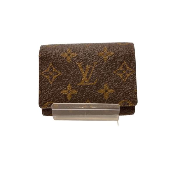 LOUIS VUITTON◆アンヴェロップ・カルト・ドゥ・ヴィジット_モノグラム・キャンバス/PVC...