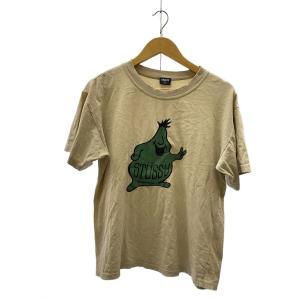 STUSSY◆Tシャツ/L/コットン/BEG//