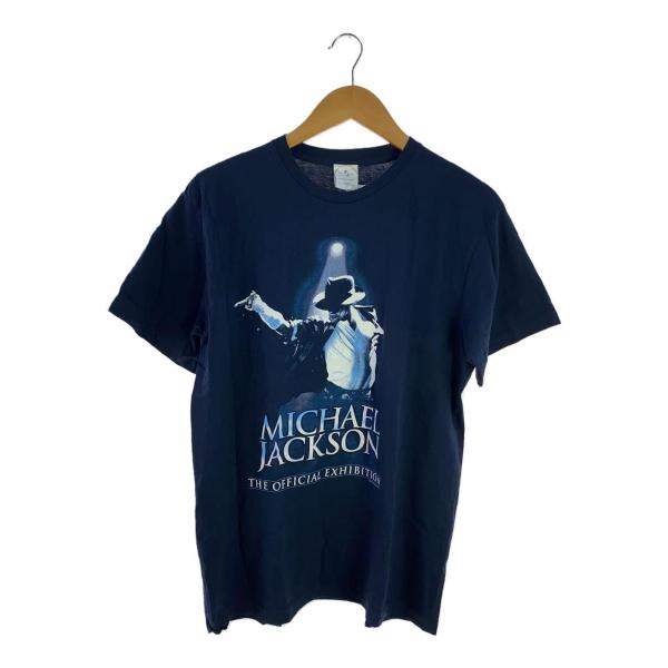 UNIVERSAL MUSIC/2010/マイケルジャクソン/公式Tシャツ/L/コットン/NVY