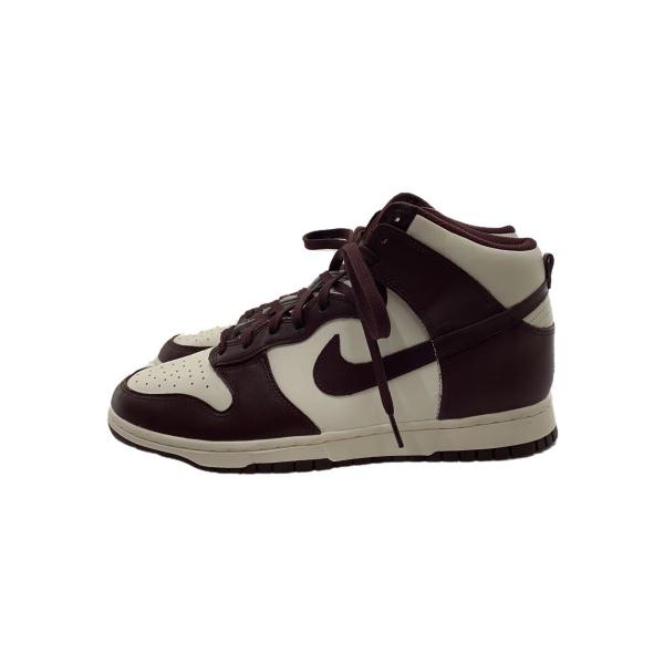 NIKE◆DUNK HIGH BURGUNDY_ダンク ハイ バーガンディ/29cm/BRD/DD1...