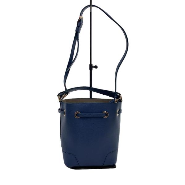 FURLA◆2WAY/巾着/ショルダーバッグ/--/BLU