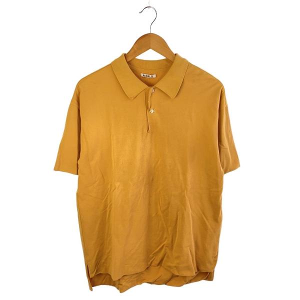 AURALEE◆EDIFICE別注/半袖シャツ/3/コットン/イエロー/A8SP03HK