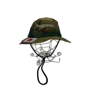 Supreme◆バケットハット/--/ポリエステル/GRN/カモフラ/メンズ