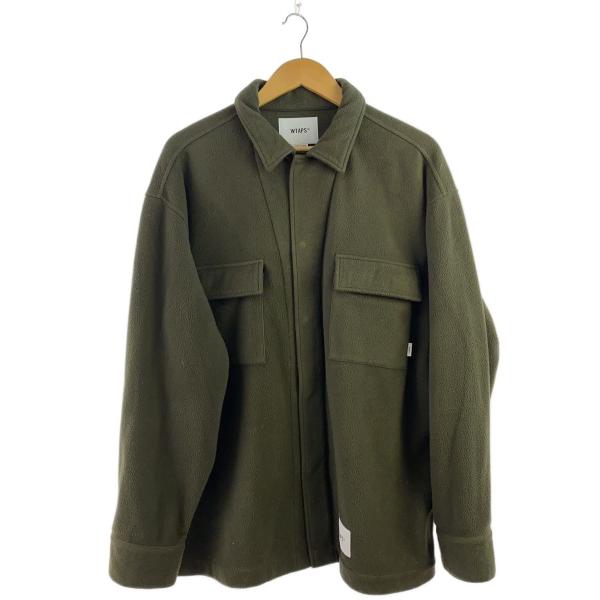 WTAPS◆LS / POLY. FLEECE/3/ポリエステル/KHK/242TQDT-SHM05