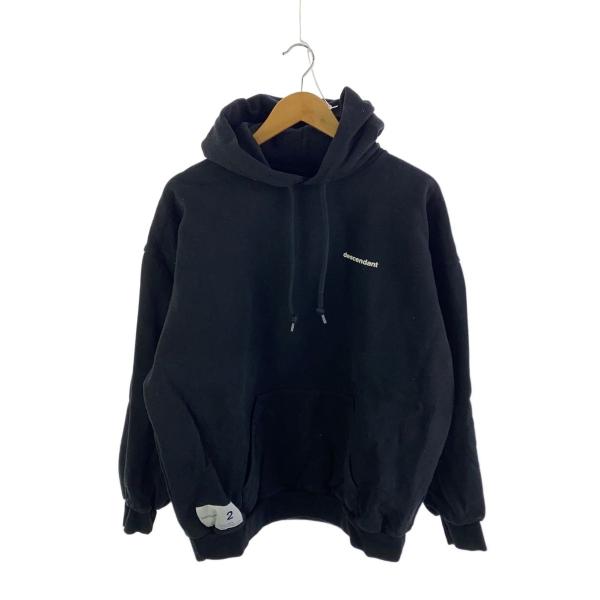 DESCENDANT◆SPYHOP HOODY/2/コットン/BLK
