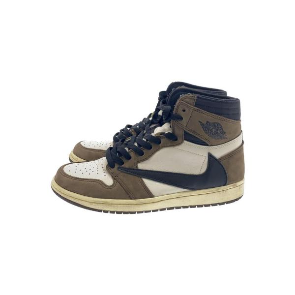 NIKE◆AIR JORDAN 1 HIGH OG TS SP/エアジョーダン1ハイ/ホワイト/CD...