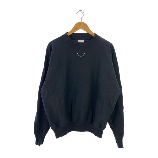 READYMADE◆M-NECK SWT SMILE/スウェット/L/コットン/ブラック/RE-C0...