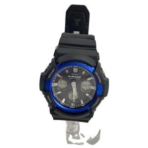 CASIO◆ソーラー腕時計・G-SHOCK/デジアナ/ブラック