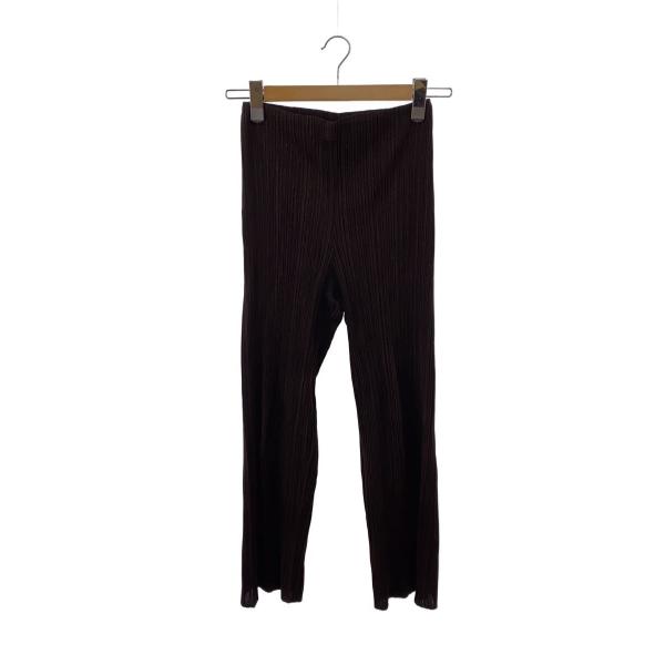 PLEATS PLEASE ISSEY MIYAKE◆ボトム/1/ポリエステル/BRW/pp84-j...