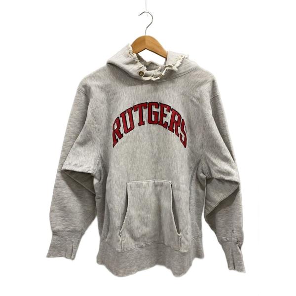 Champion◆80s/REVERSE WEAVE/RUTGERS/パーカー/L/コットン/GRY...