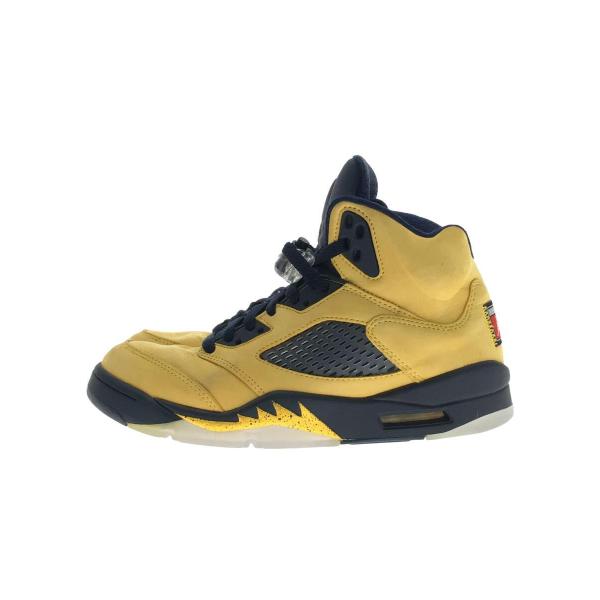 NIKE◆AIR JORDAN 5RETRO SE/エアジョーダンレトロ/イエロー/CQ9541-7...