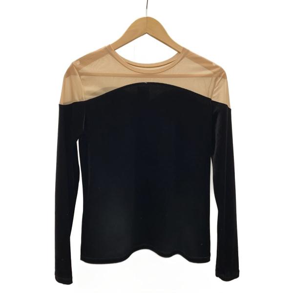 AMERI◆長袖カットソー/XO/ポリエステル/BLK/アニマル/01320360540