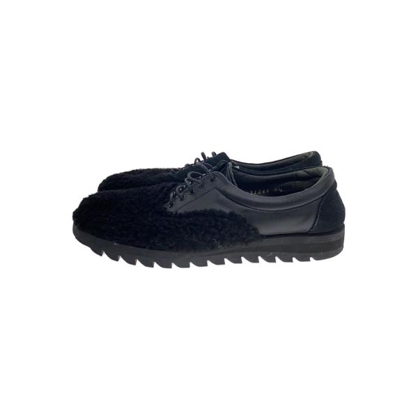 KIDS LOVE GAITE◆ローカットスニーカー/UK6.5/ブラック/レザー×ボア×スウェード...