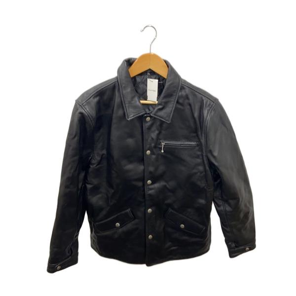 FREEDOM◆シングルライダースジャケット/3L/羊革/BLK