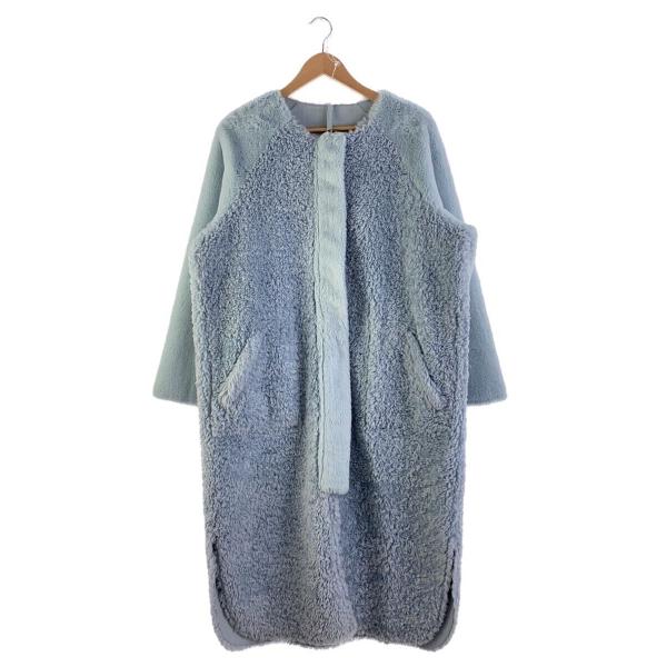 AMERI◆コート/FREE/ポリエステル/BLU/01020731010/リバーシブル/ボア