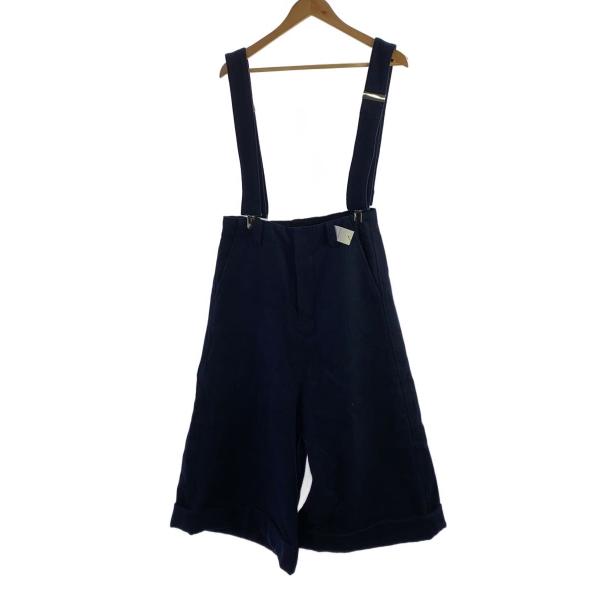 Ground Y◆ボトム/1/ウール/NVY/GE-P01-101-3/22AW/サスペンダーパンツ
