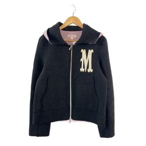 MASU◆BAT COLLAR ZIP-UP JACKET/ジャケット/44/ウール/BLK/MPFW-BL0124//