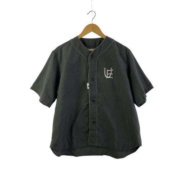 uniform experiment◆ベースボールシャツ/半袖シャツ/1/ポリエステル/グレー/スト...