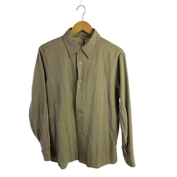AURALEE◆20SS/HARD TWIST WOOL DOBBY SHIRTS/3/コットン/カ...