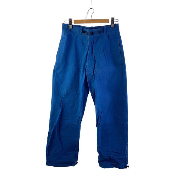 MAN-TLE◆WIDE CINCHED PANTS/パラフィンワックス加工/ボトム/S/コットン/...