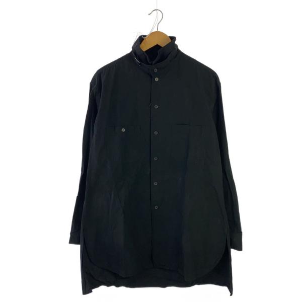 s’yte◆COTTON LINEN STAND COLLAR SHIRT/長袖シャツ/コットン/B...