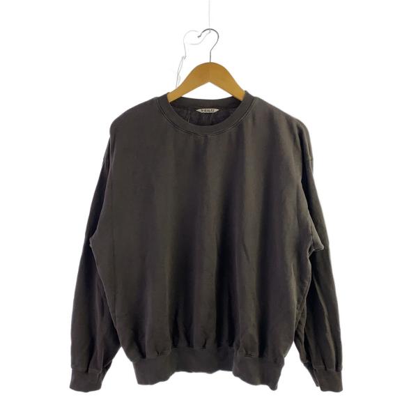 AURALEE◆24AW/SUPER HIGH GAUGE SWEAT/長袖Tシャツ/4/コットン/...