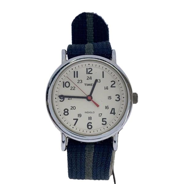 TIMEX◆WEEKENDER CENTRAL PARK/クォーツ腕時計/ナイロン/WHT/NVY/...
